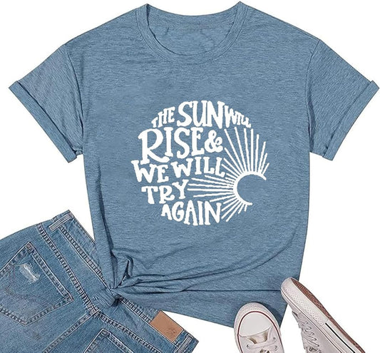 Kindness Shirts for Women Casual Graphic Tees Funny Inspirational T Shirt Teacher Tees Tops