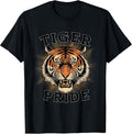 Retro Orange Tiger Graphic Sport squad costume