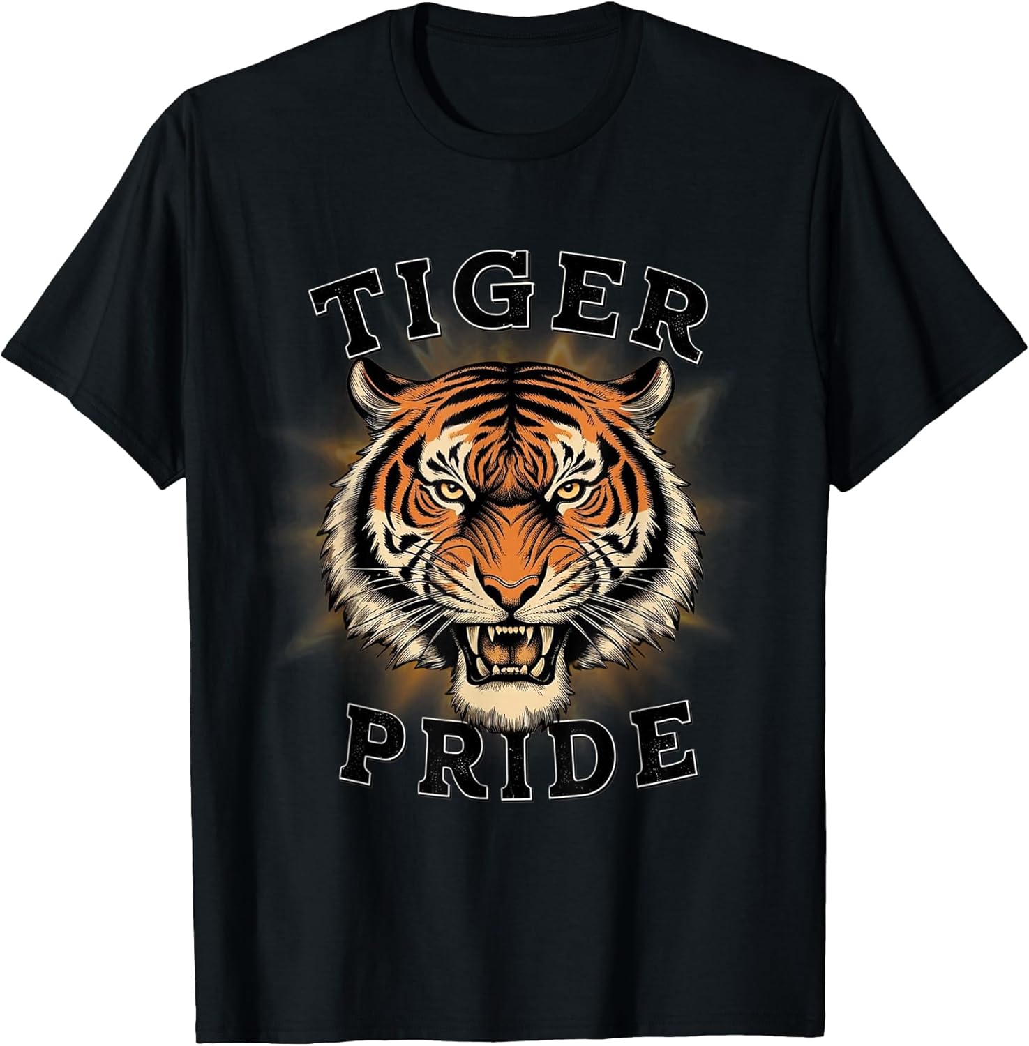 Retro Orange Tiger Graphic Sport squad costume