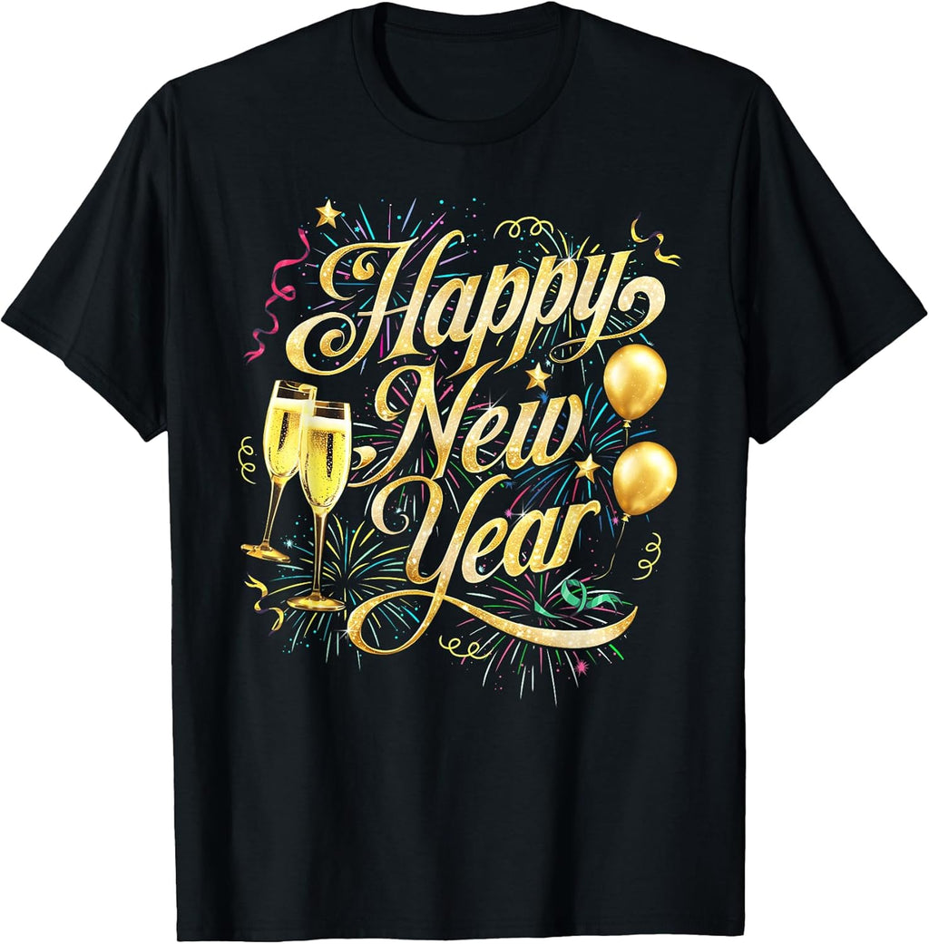 Happy New Year 2026 Confetti Fireworks Lat