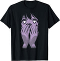 Anime Eyes Girl Hearts Manga Otaku Grunge Goth Alt Aesthetic T-Shirt