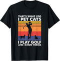 Funny Cat Lover and Golf Player Apparel