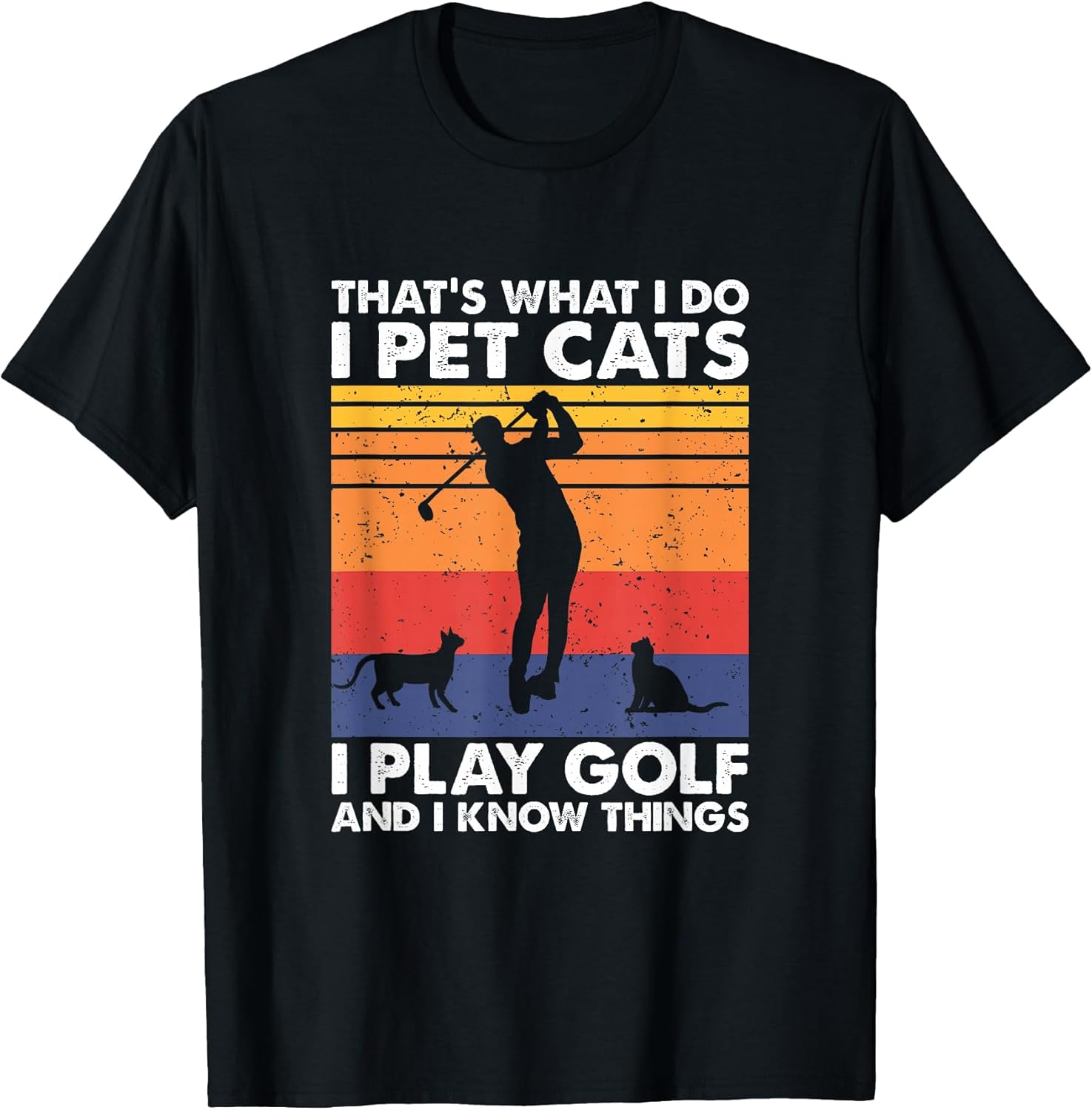 Funny Cat Lover and Golf Player Apparel