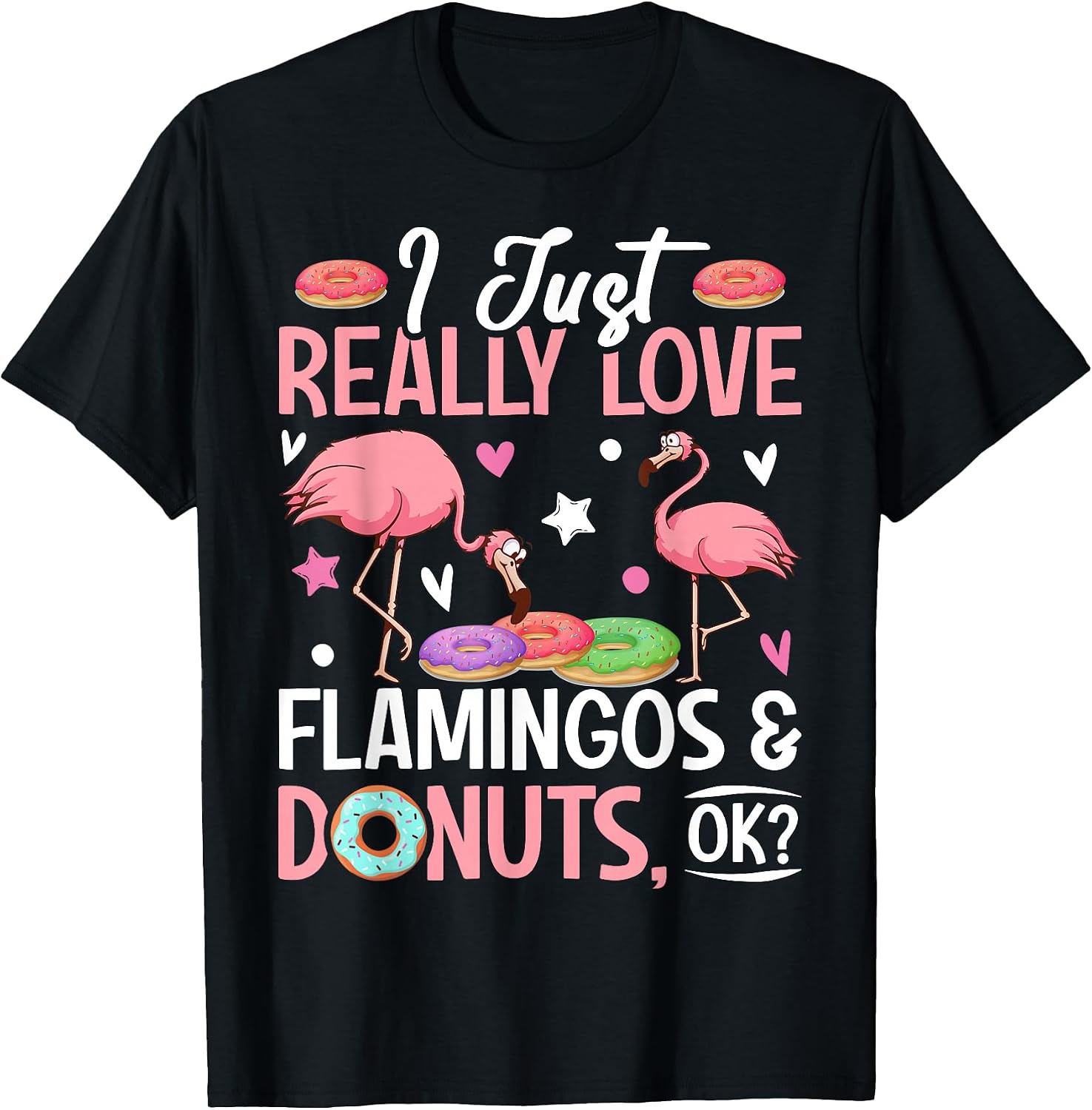 Female Flamingos & Donuts Doughnut Gifts
