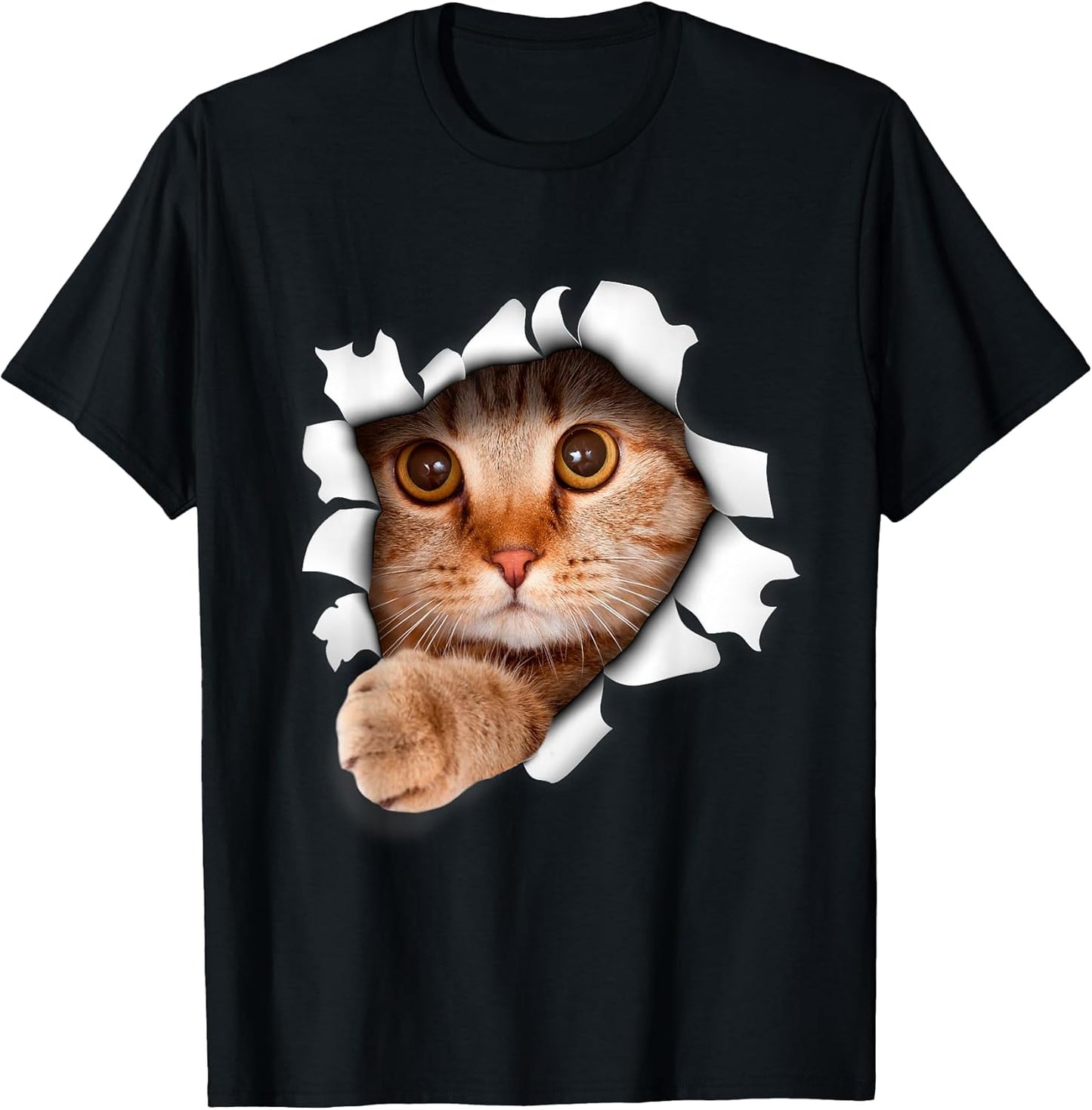 Cute Realistic Cat Kitten Emerging Apparel