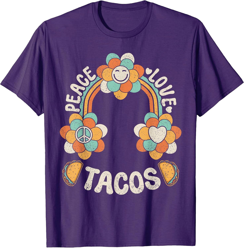 60s 70s Style Taco Lover Clothes Women Girls Kids