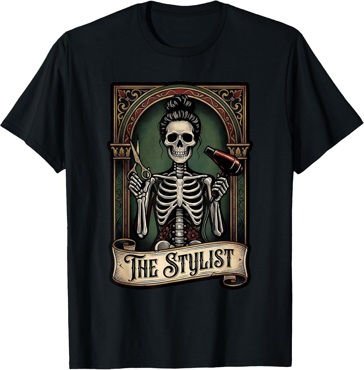 Hair Stylist Skull Art Gift