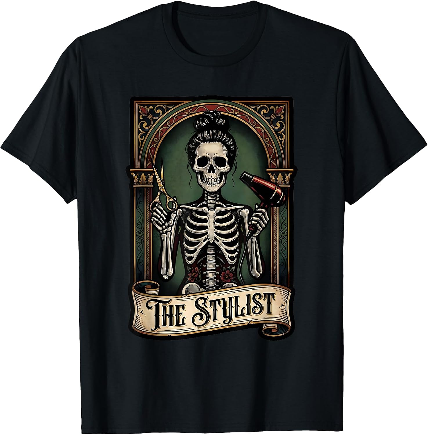 Hair Stylist Skull Art Gift