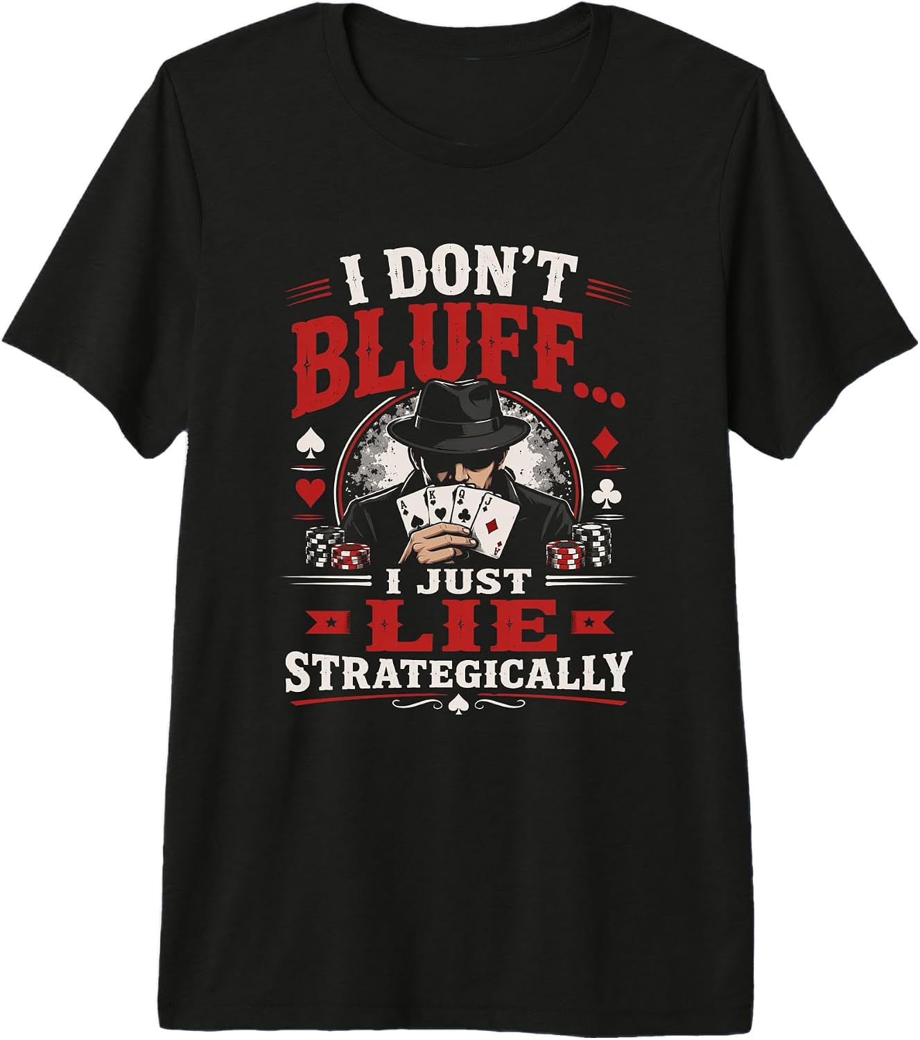 Funny Poker Gambling Card Humor Attire