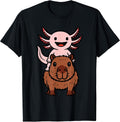 Kawaii Capybara Axolotl Tee