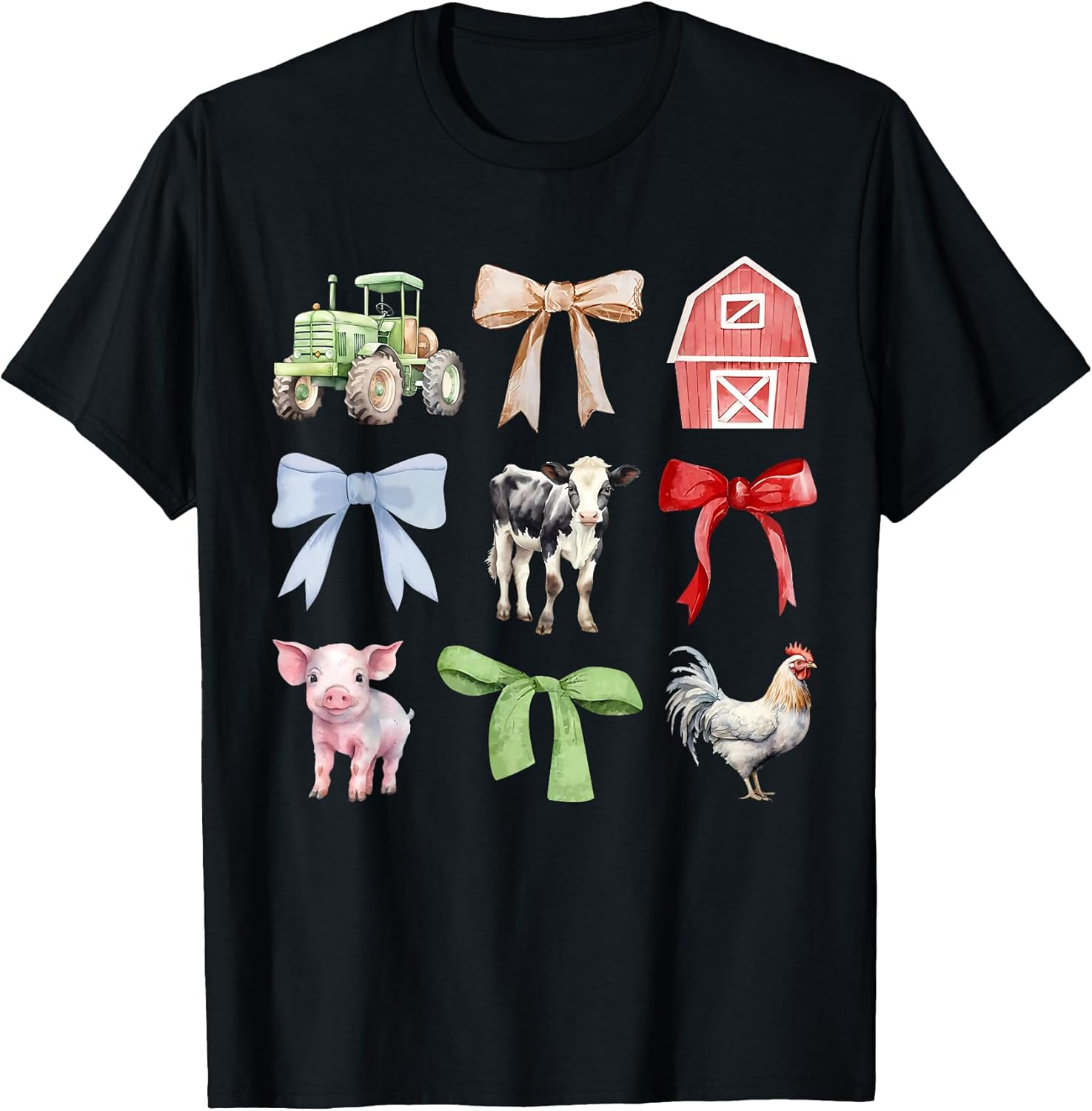 Farmer Farm Animals Cow Pig Chicken