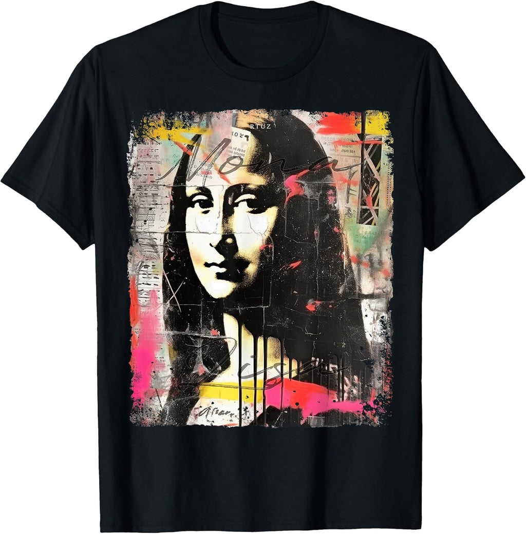 Mona Lisa Aesthetic Clothes Vintage Y2K Streetwear Women Men T-Shirt