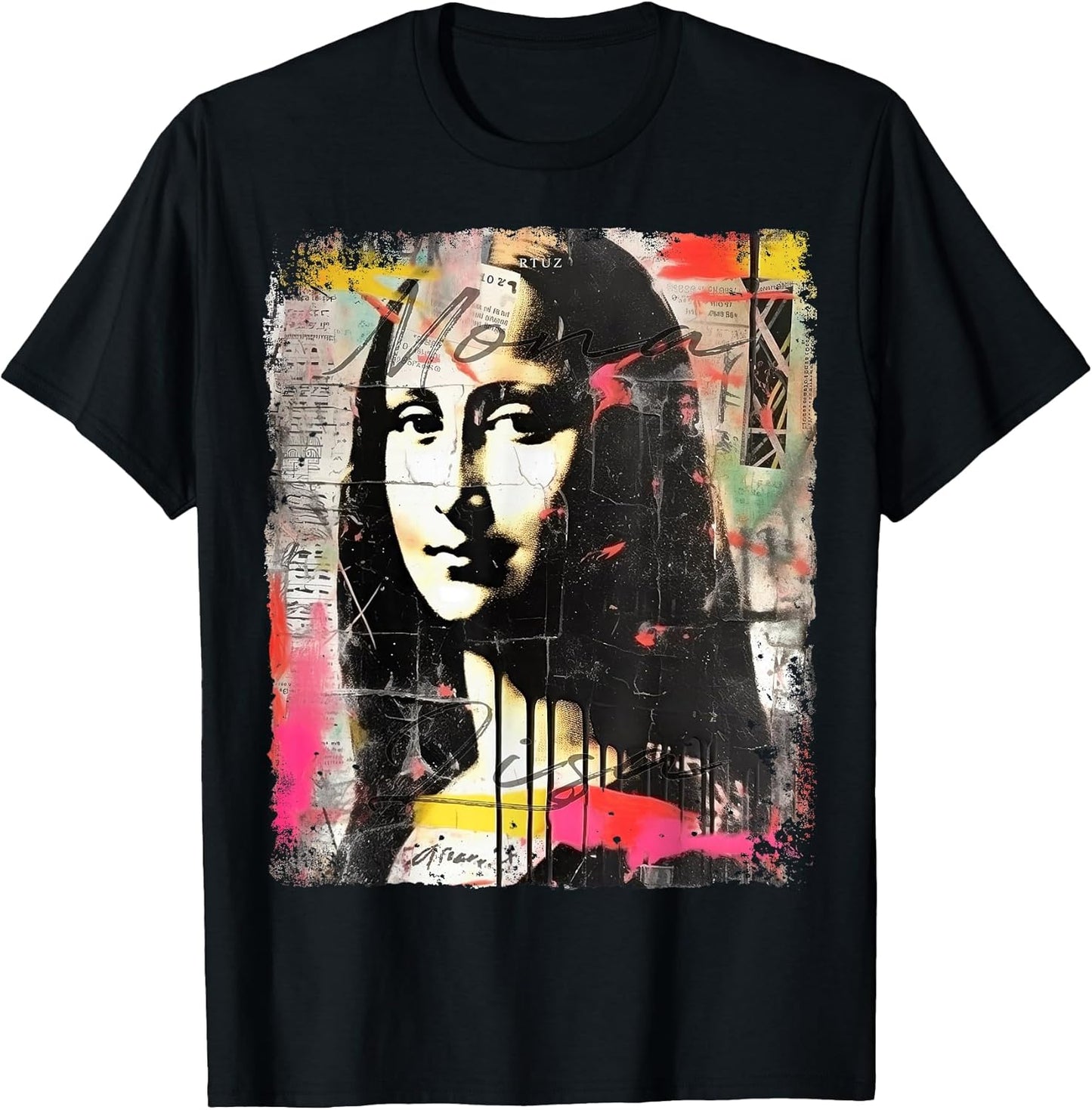 Mona Lisa Aesthetic Clothes Vintage Y2K Streetwear Women Men T-Shirt