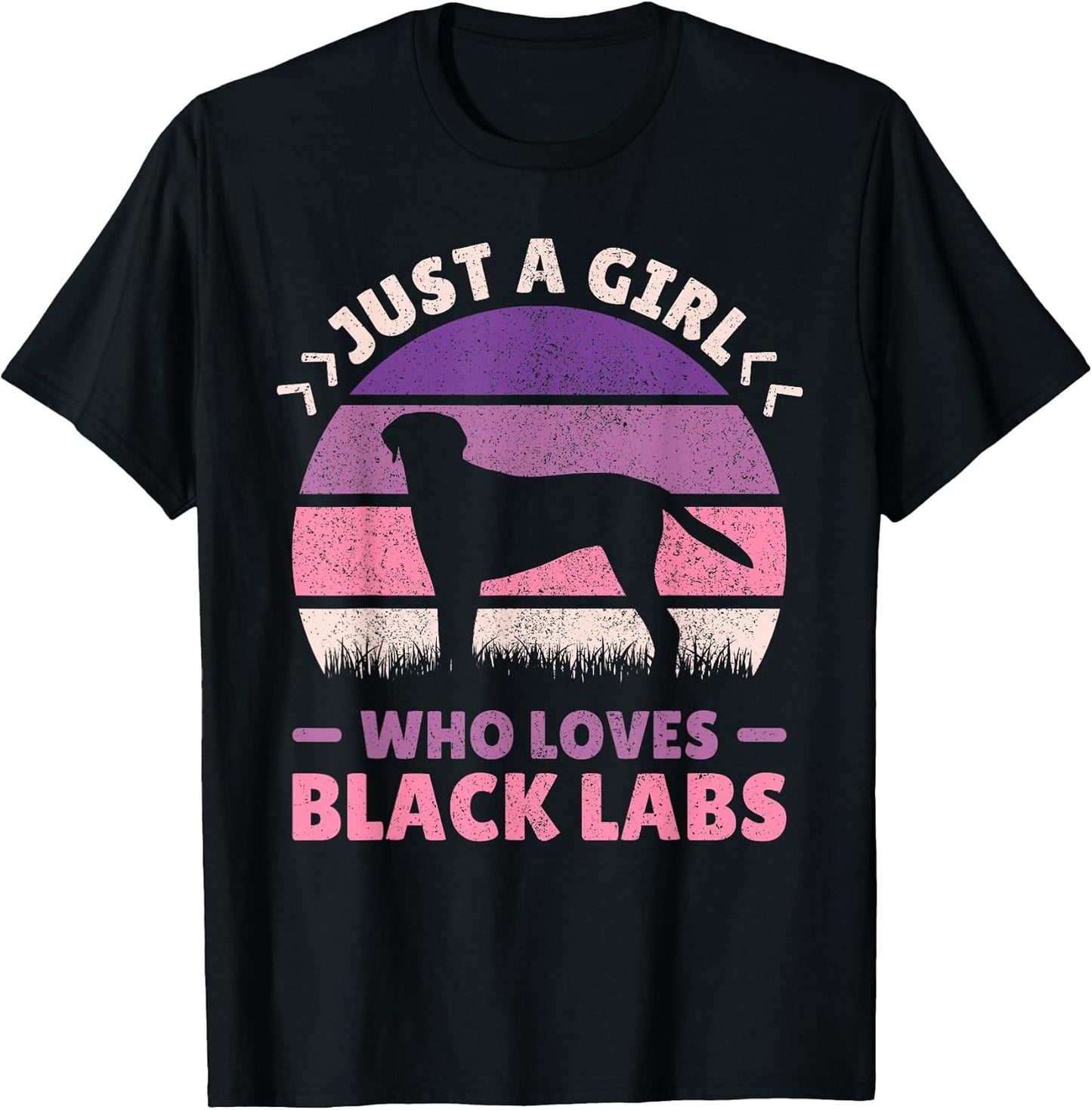 Just A Girl Who Love Black Labs Dog Lover Labrador Retriever T-Shirt