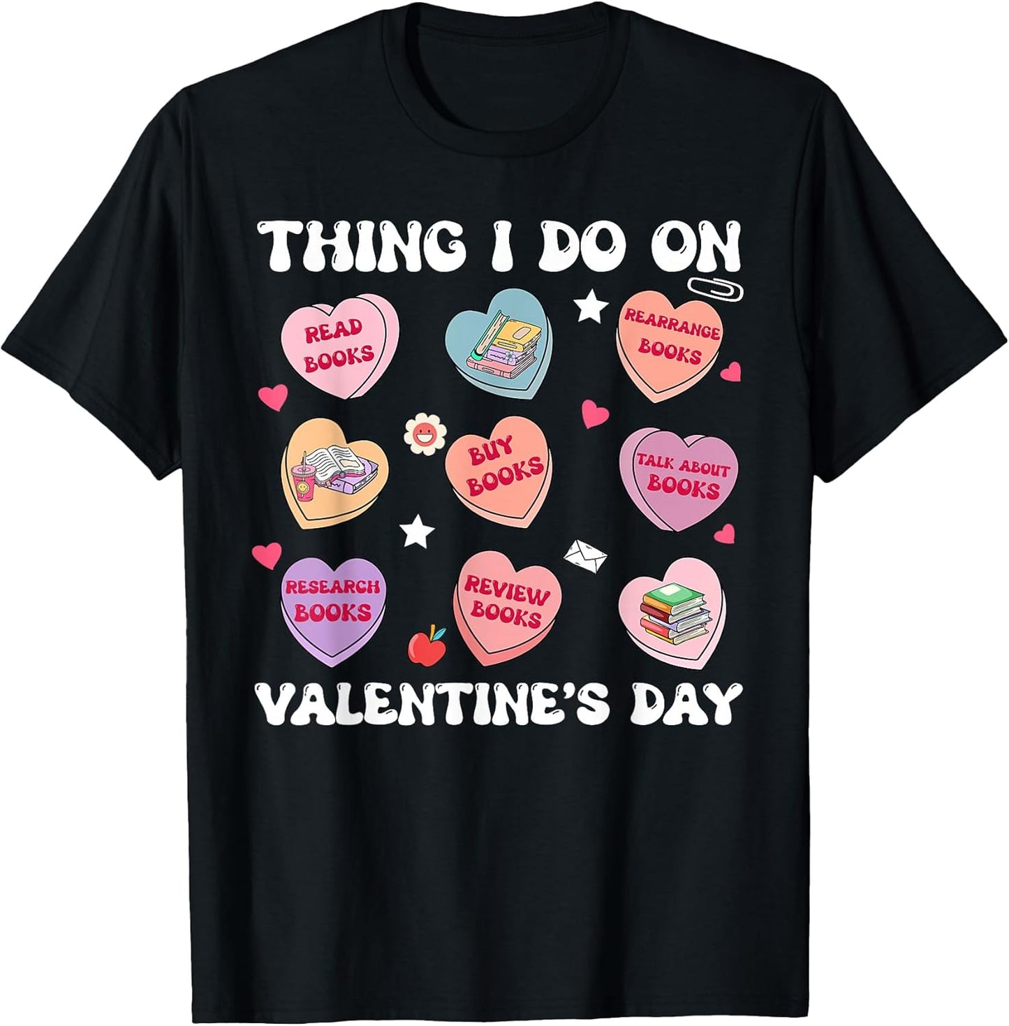 Valentine Bookworms Funny Men Women Kids