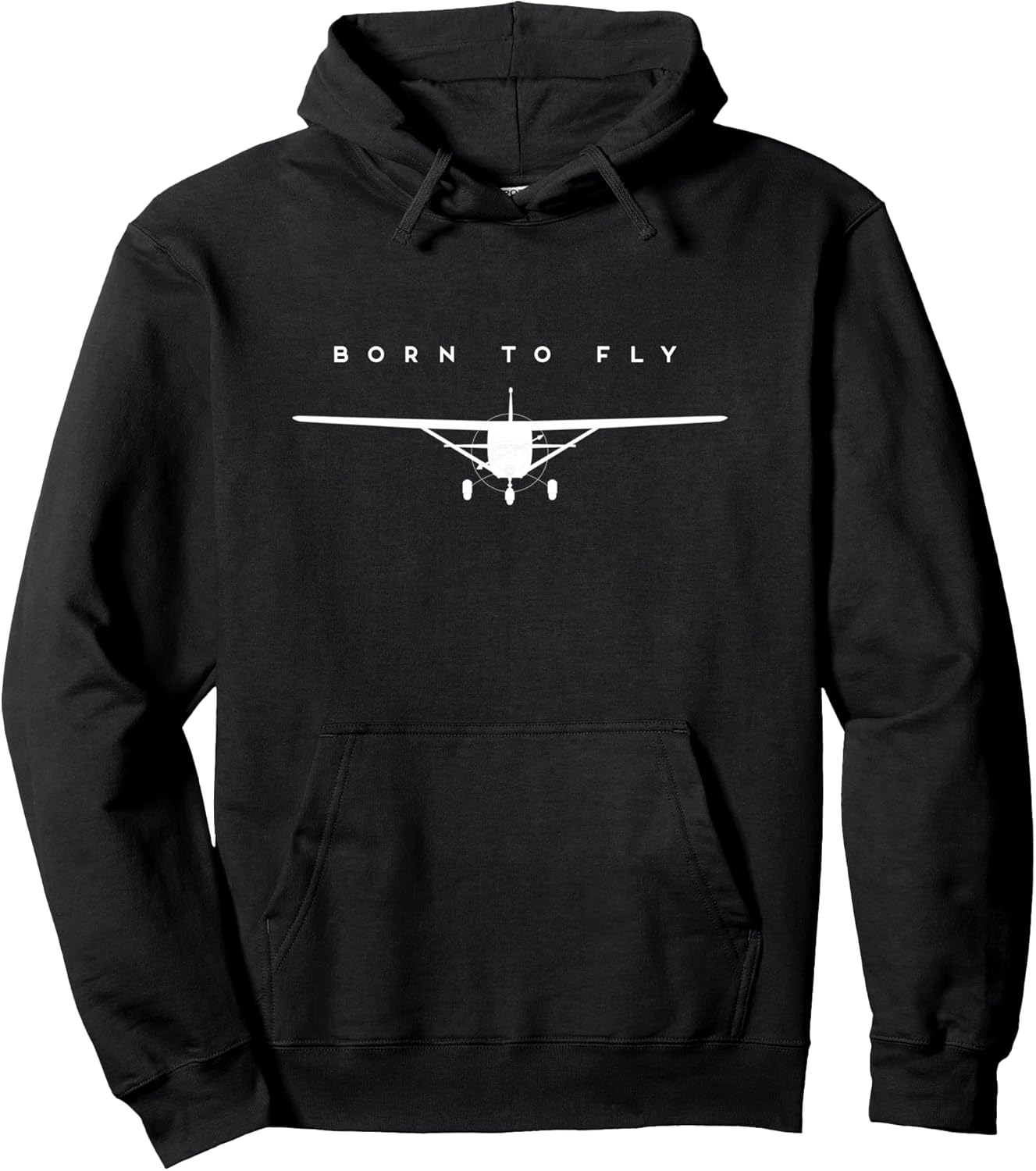 Single Engine Prop Airplane Shirt Born to Fly - Hoodie Pullover Hoodie