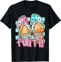 Walk By Faith Shirt Colorful Flip Flops Christian