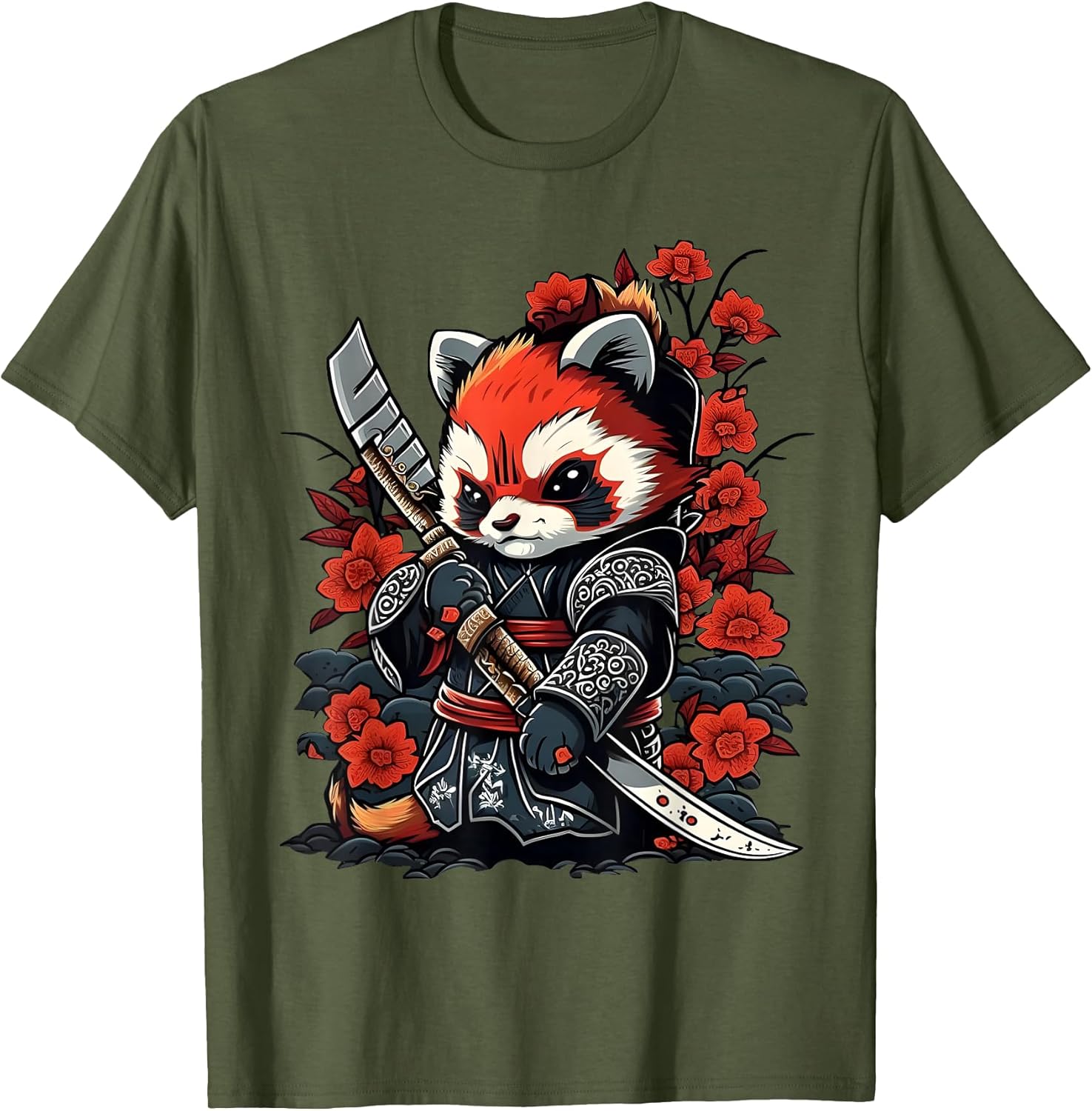Cute Samurai Kawaii Red Panda
