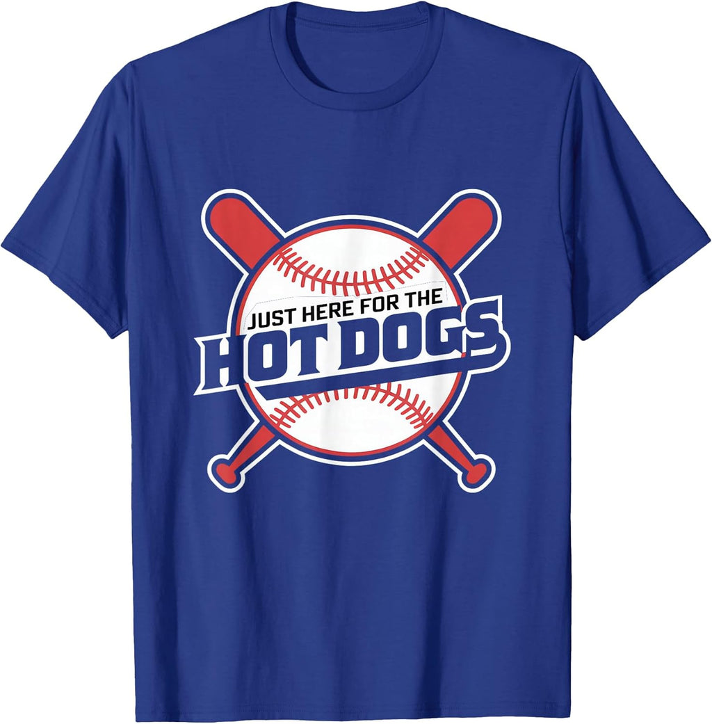Just Here for The Hot Dogs Shirt Baseball T-Shirt