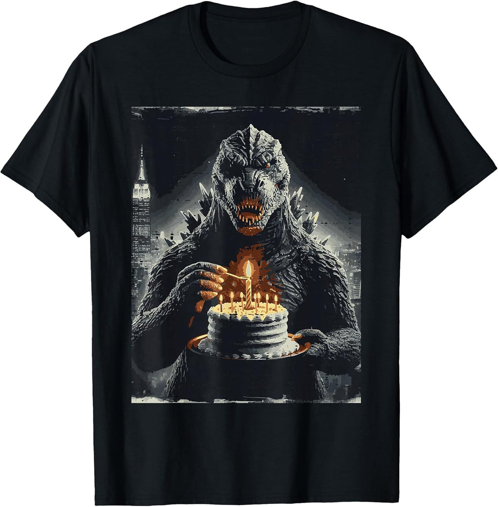 Japanese Monster Birthday Cake Funny Party Women Men Kids T-Shirt