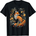 Wildlife Floral Fox Nature Animal Flowers