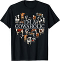 Funny I'm A Cowaholic Tee Shirt