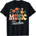 Music Teacher Art for Men Women Band Musician Music Teacher T-Shirt
