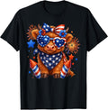 4th Of July USA Flag Patriotic Cow Farmer