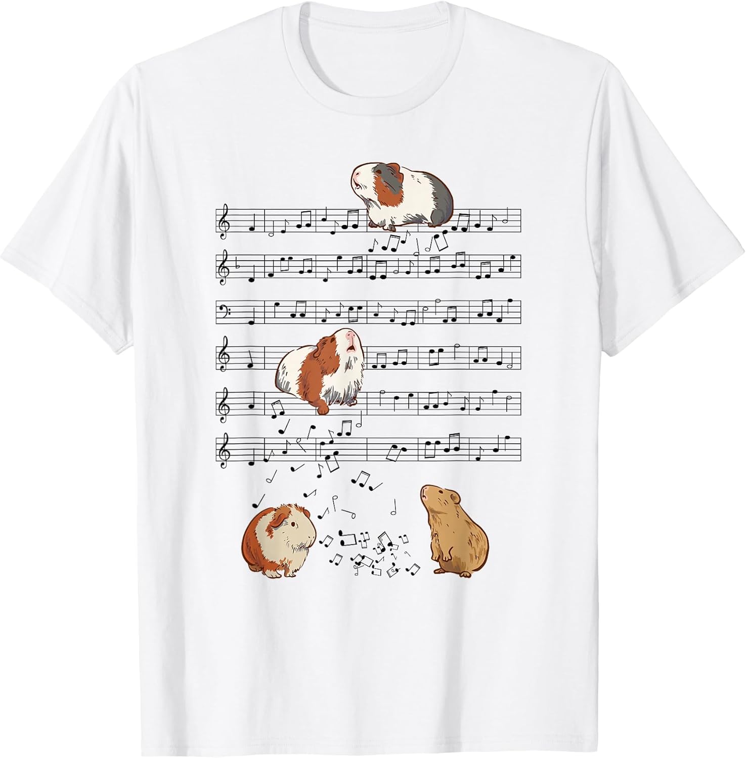Funny Pianist Guinea Pigs Musician Instrument