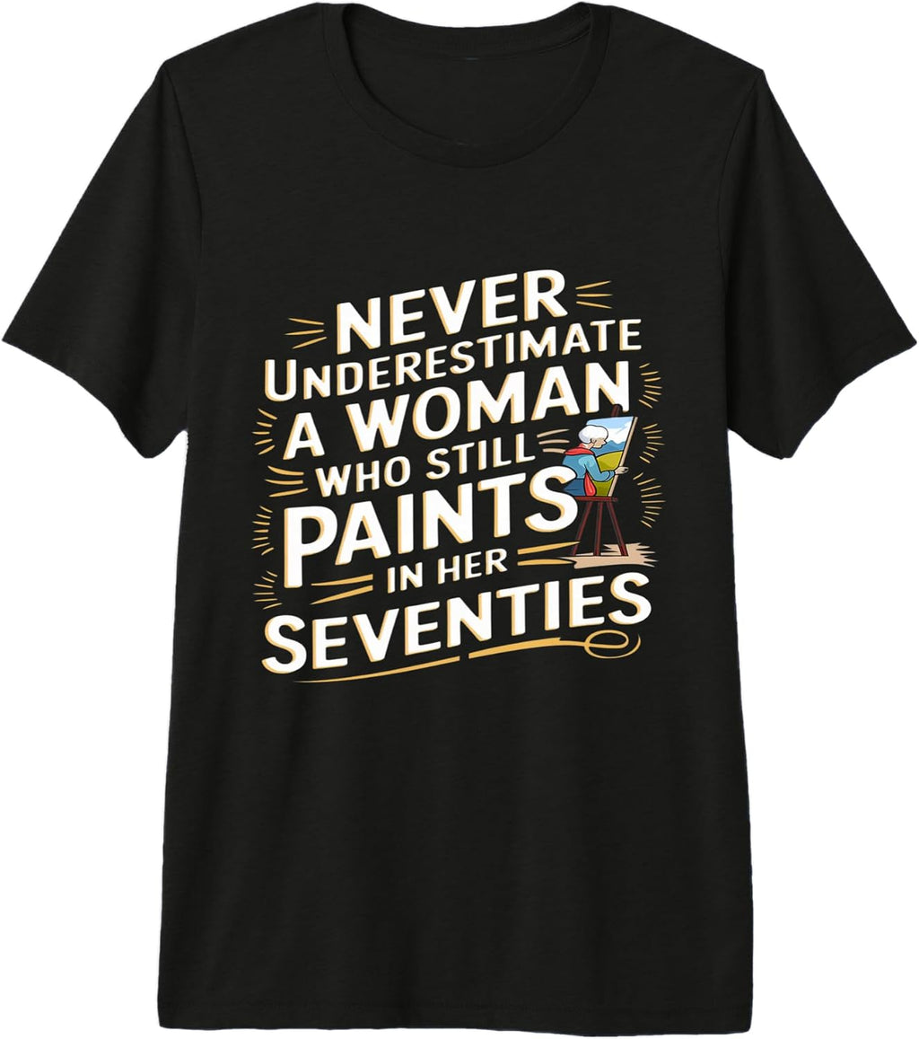 Seventies Woman Painter Strong Creative Power
