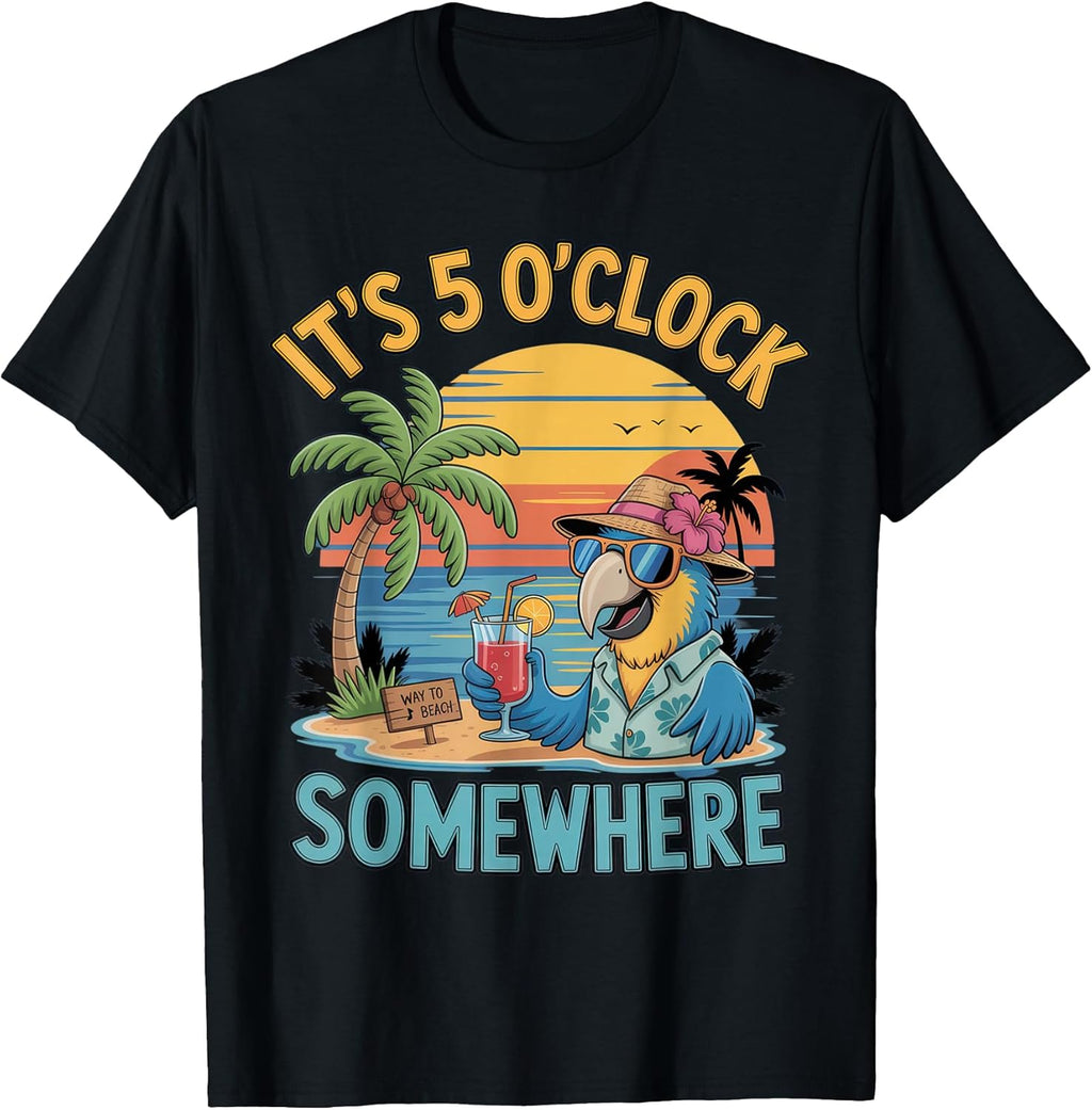 Sunset Parrot Paradise Crew Collective Beach Tribe
