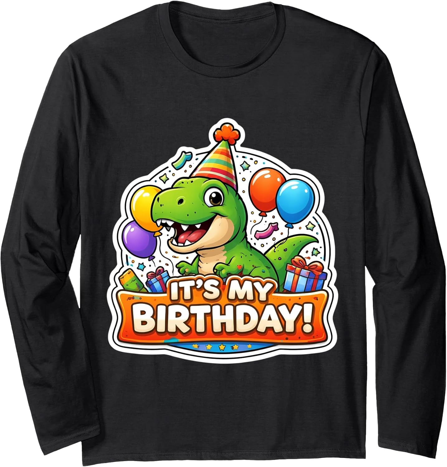 It's My Birthday Party Dinosaur Kids Dino Merch