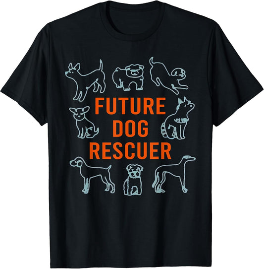 Future Dog Rescuer Gift for Baby Dog Lovers T-Shirt