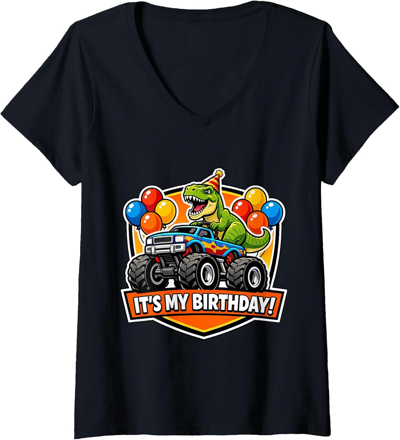 It's My Birthday Party Trex Monster Truck Merch