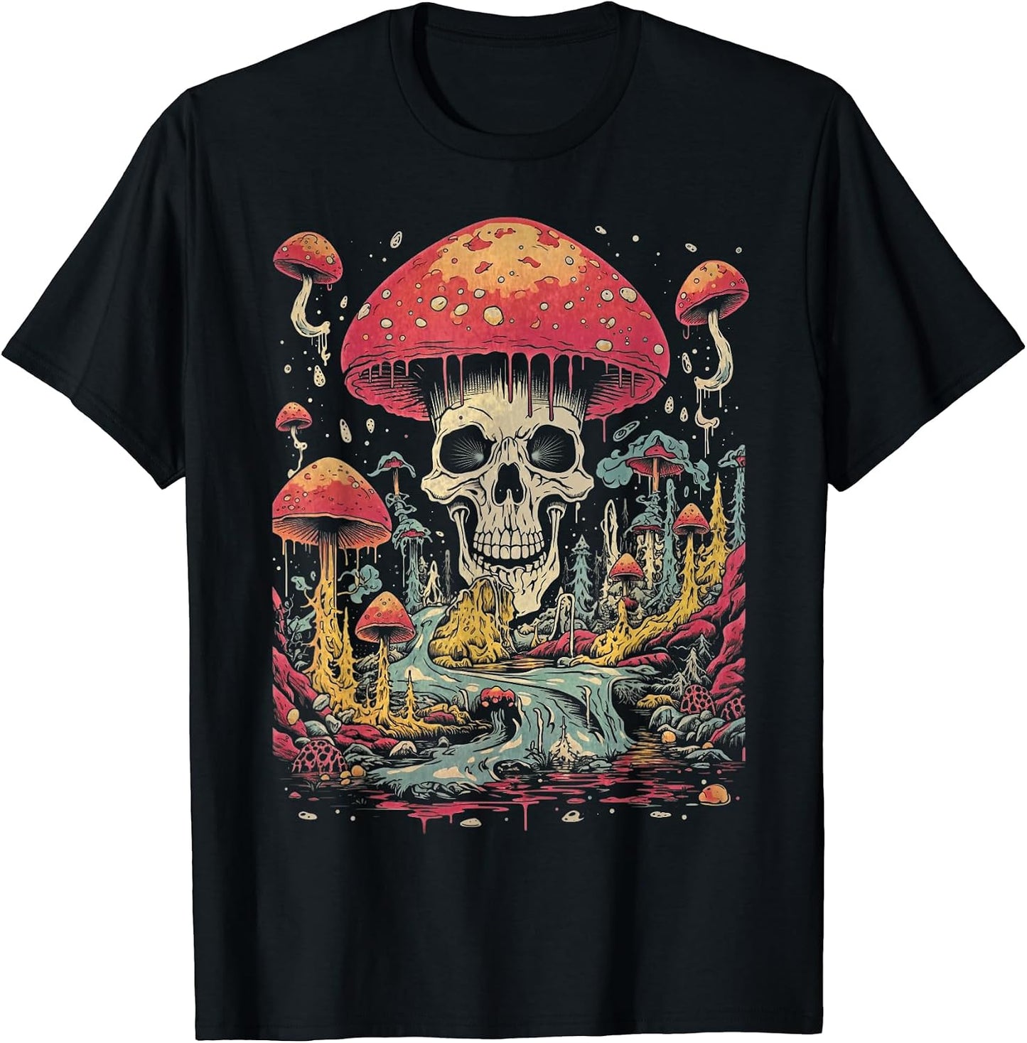 70's 80's 90's Retro Mushroom Fashion Graphic Art