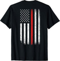 Patriotic USA Flag Thin Red Line Firefighter Gifts