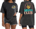 Mama Shirts for Women Oversized Overstimulated Moms Club Tshirt Mom Life Graphic Acid Wash Tee Top