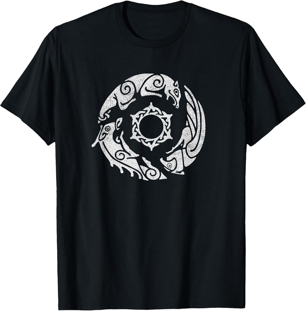 Distressed Crimson Desert Symbol of Pywel Design for Gamers T-Shirt