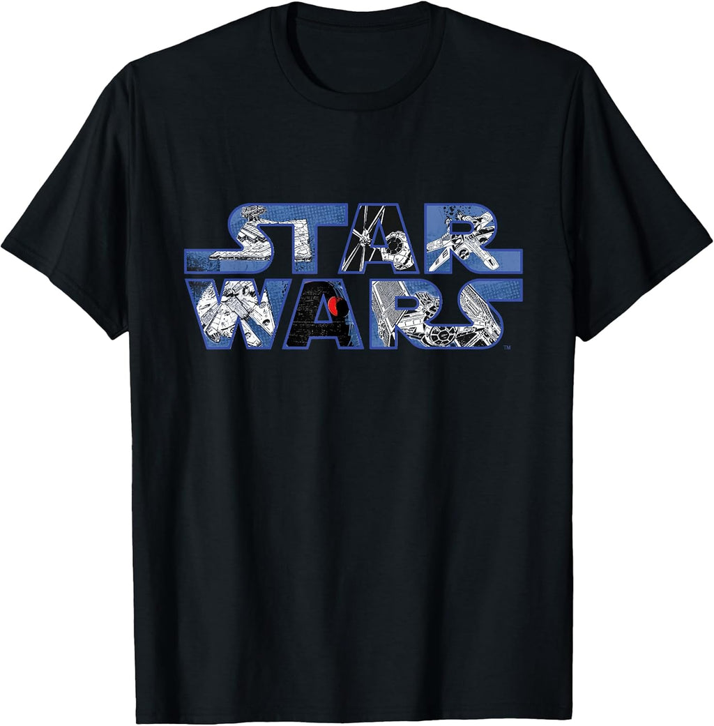 Logo Millennium Falcon and Death Star T-Shirt