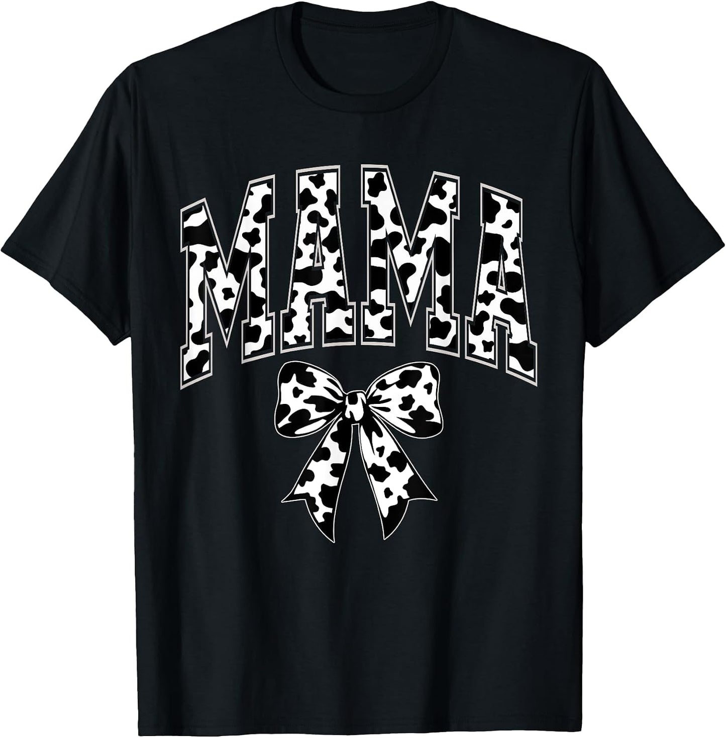 Cow Mama Birthday Family Matching Coquette Bow
