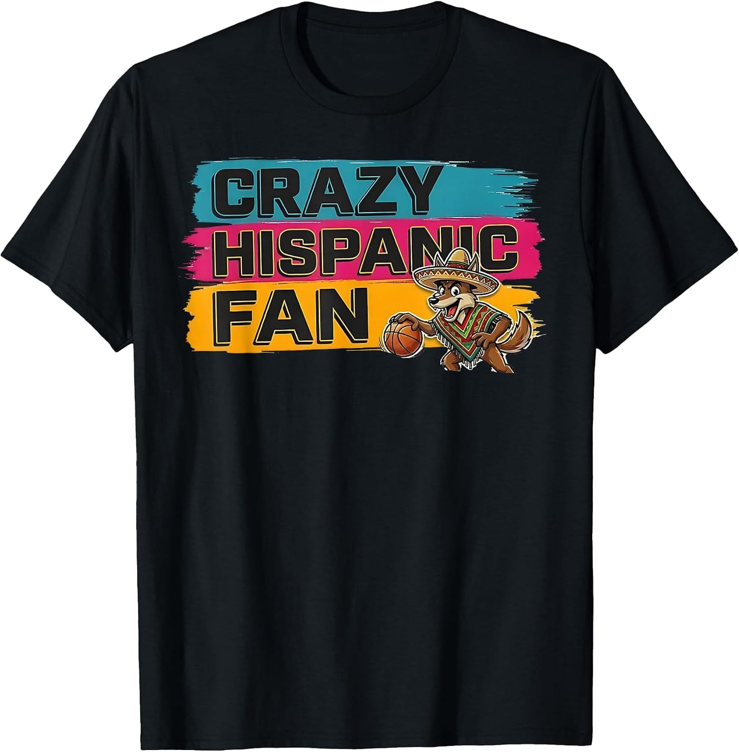 Funny Crazy Hispanic Fan Shirt, Latino Sports T-Shirt