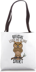 Official Leave Me Alone Shirt Owl Introvert
