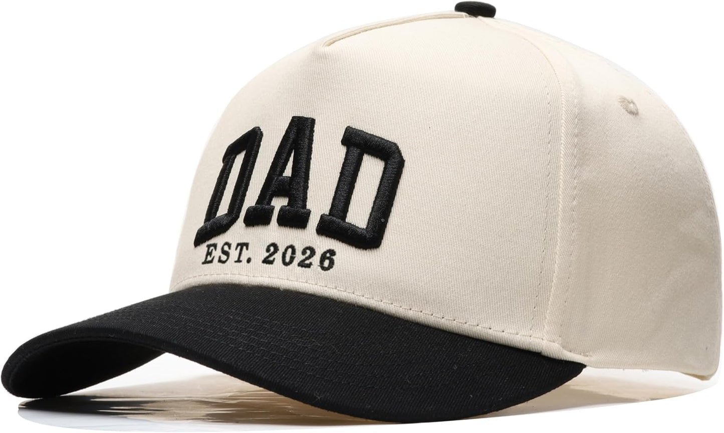 Mom and Dad Est 2026 Matching Hats | Pregnancy Announcement Gifts for Couple | Parents to Be Gifts New Mom & Dad