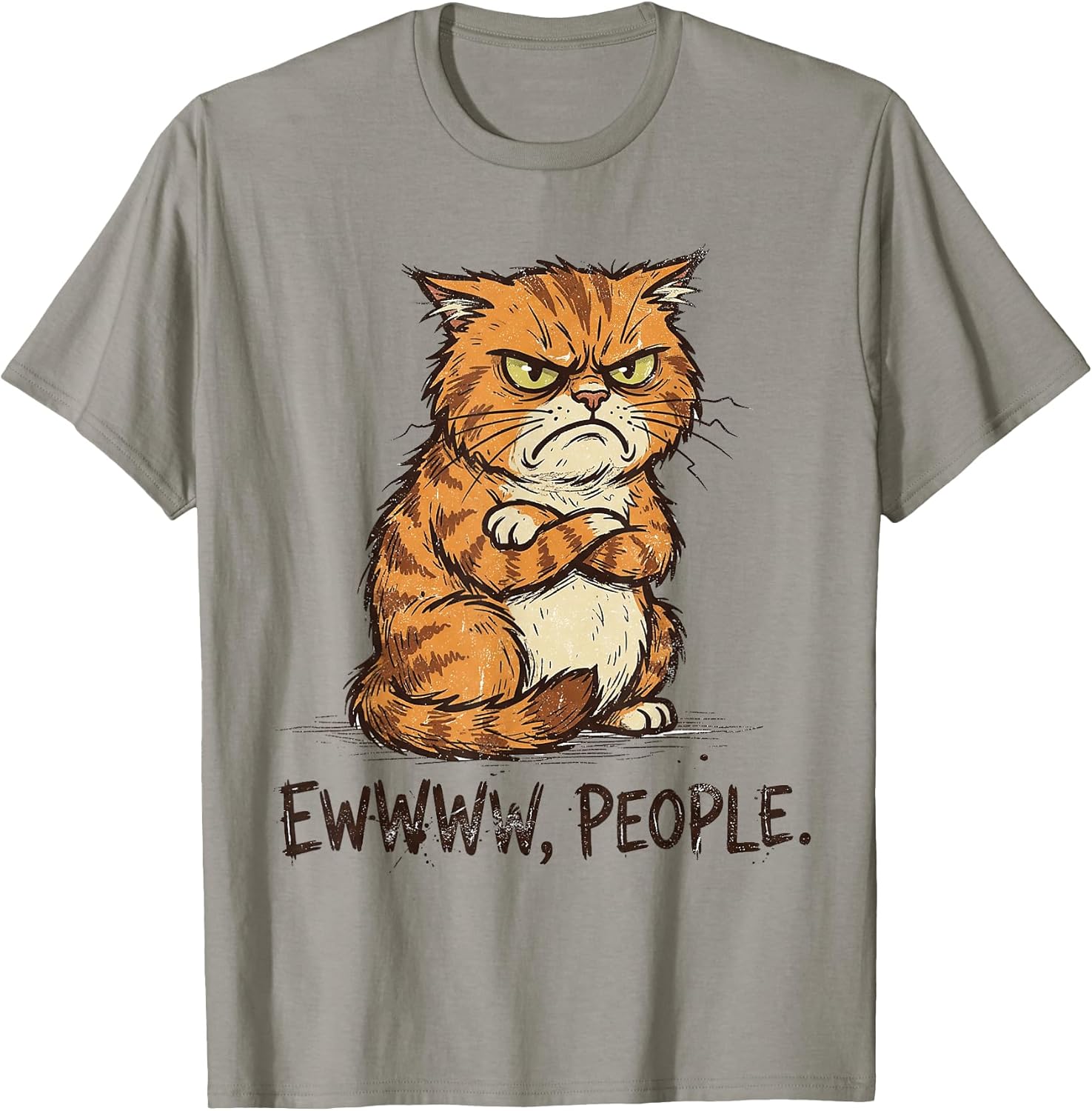 Ew People Yuck Introvert Anti-social Cat Humor
