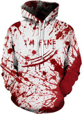 Graphic Hoodies for Men Funny Novelty Pullover Sweatshirt Xmas Gifts Black red Anime Hoodie Cool Designs Rapper