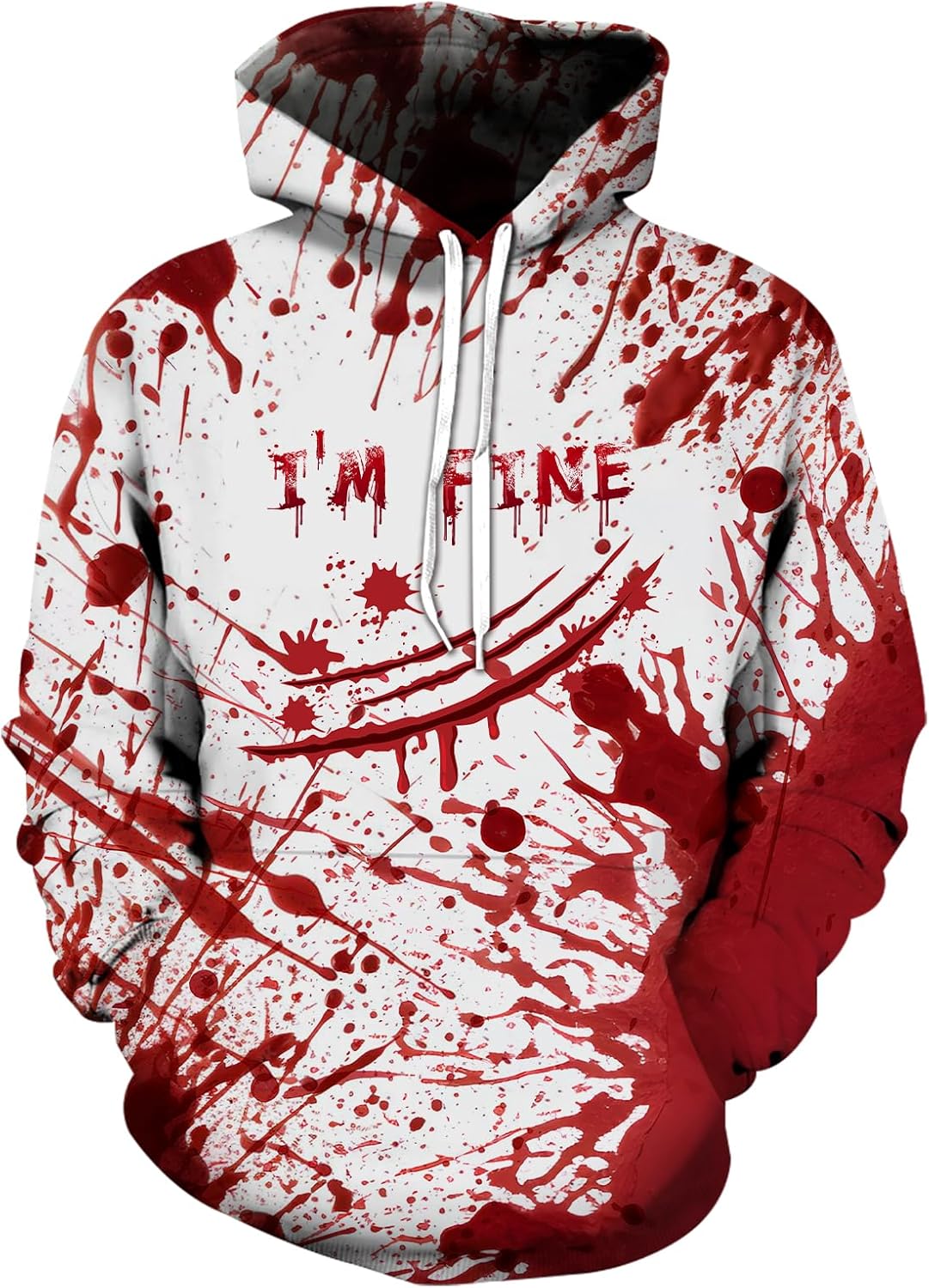 Graphic Hoodies for Men Funny Novelty Pullover Sweatshirt Xmas Gifts Black red Anime Hoodie Cool Designs Rapper