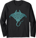 Cool Shark Tribal Hawaiian Manta Ray Lover Merch