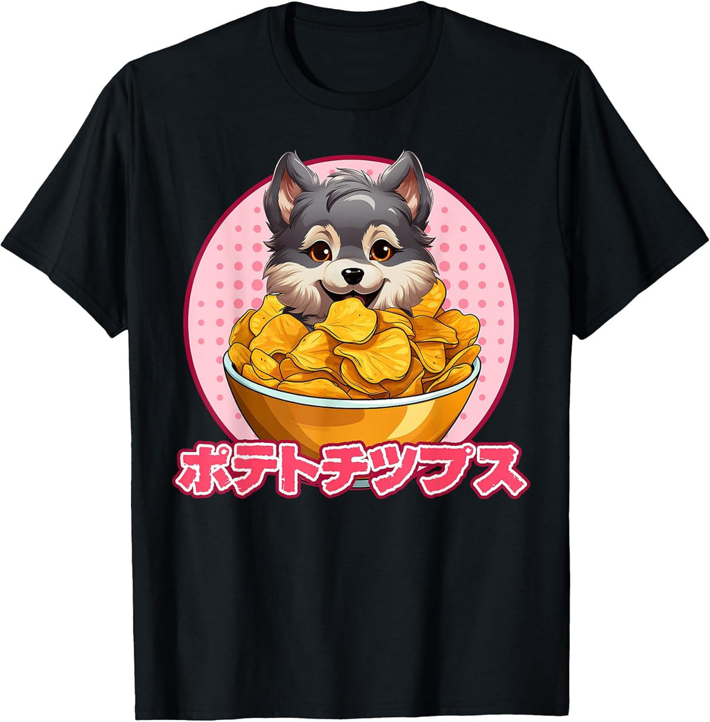 Wolf & Chips Tee for Teen Boys