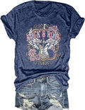 Women Rock Band T Shirt Vintage Country Music Shirt Concert Outfit Short Sleeve Tops