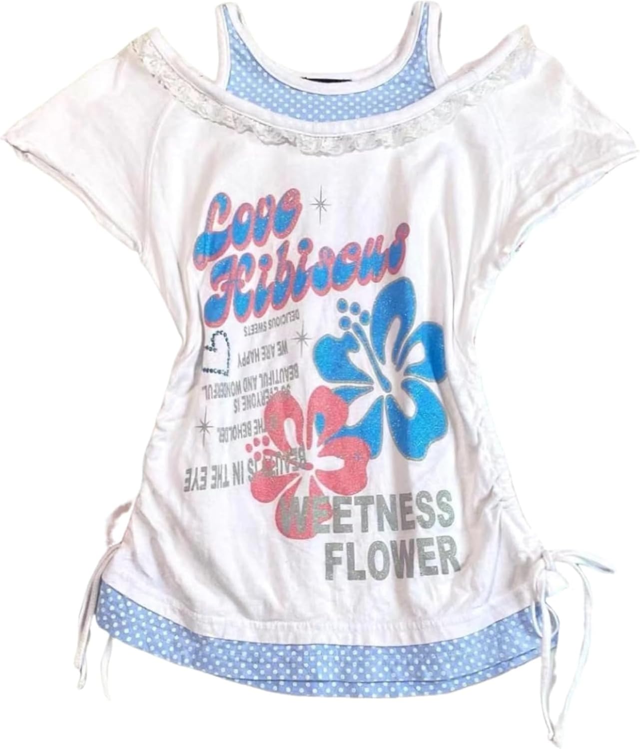 Y2K Jojifuku Cutecore Kawaii Sweatshirts Off Shoulder Harajuku Kaomoji Graphic Shoujo Clothes Cartoon Top Women